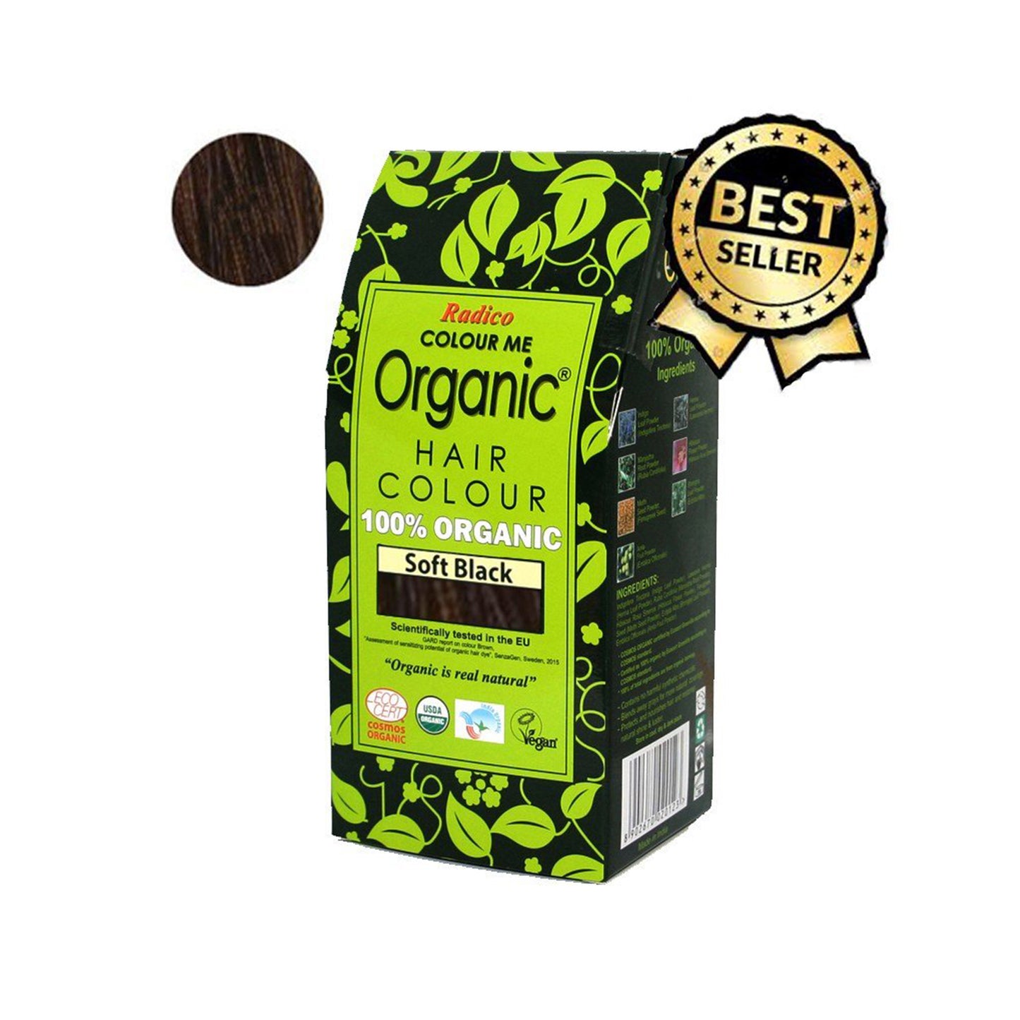 900870 Barva přírodní na vlasy - černá 100 g BIO RADICO-1