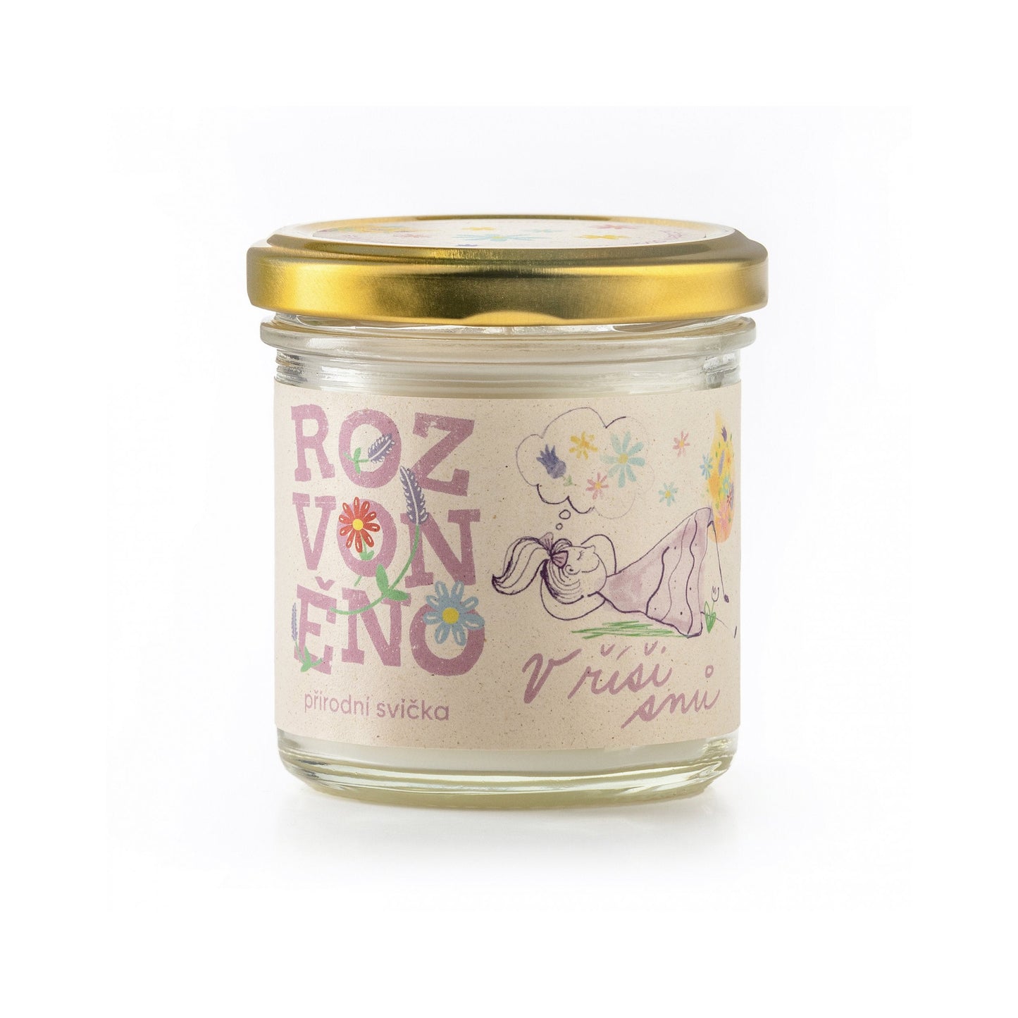 900920 Svíčka vonná - V říši snů 130 ml ROZVONĚNO-1