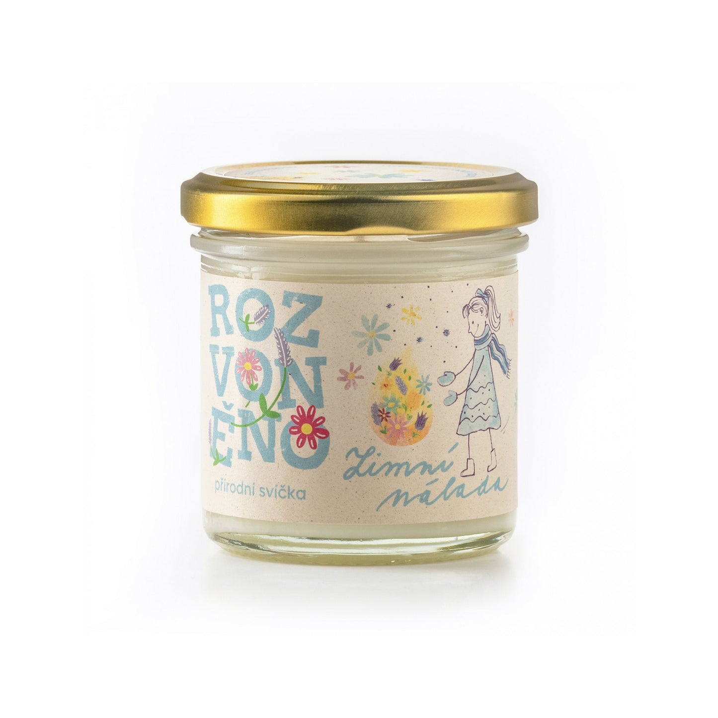 900924 Svíčka vonná - Zimní nálada 130 ml ROZVONĚNO-1