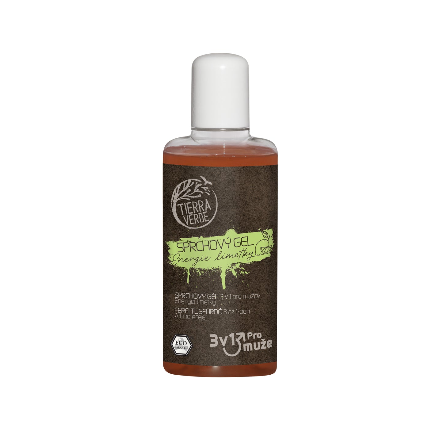 901056 Gel pánský sprchový na tělo, obličej a vlasy 3v1 - Energie limetky 110 ml TIERRA VERDE-1