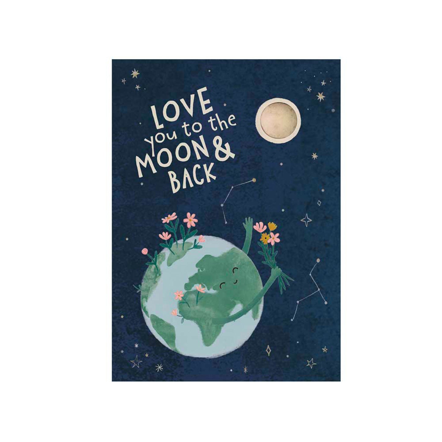 901179 Bomby semínkové karta - Miluji tě až na měsíc a zpět 1 ks BLOSSOMBS-1