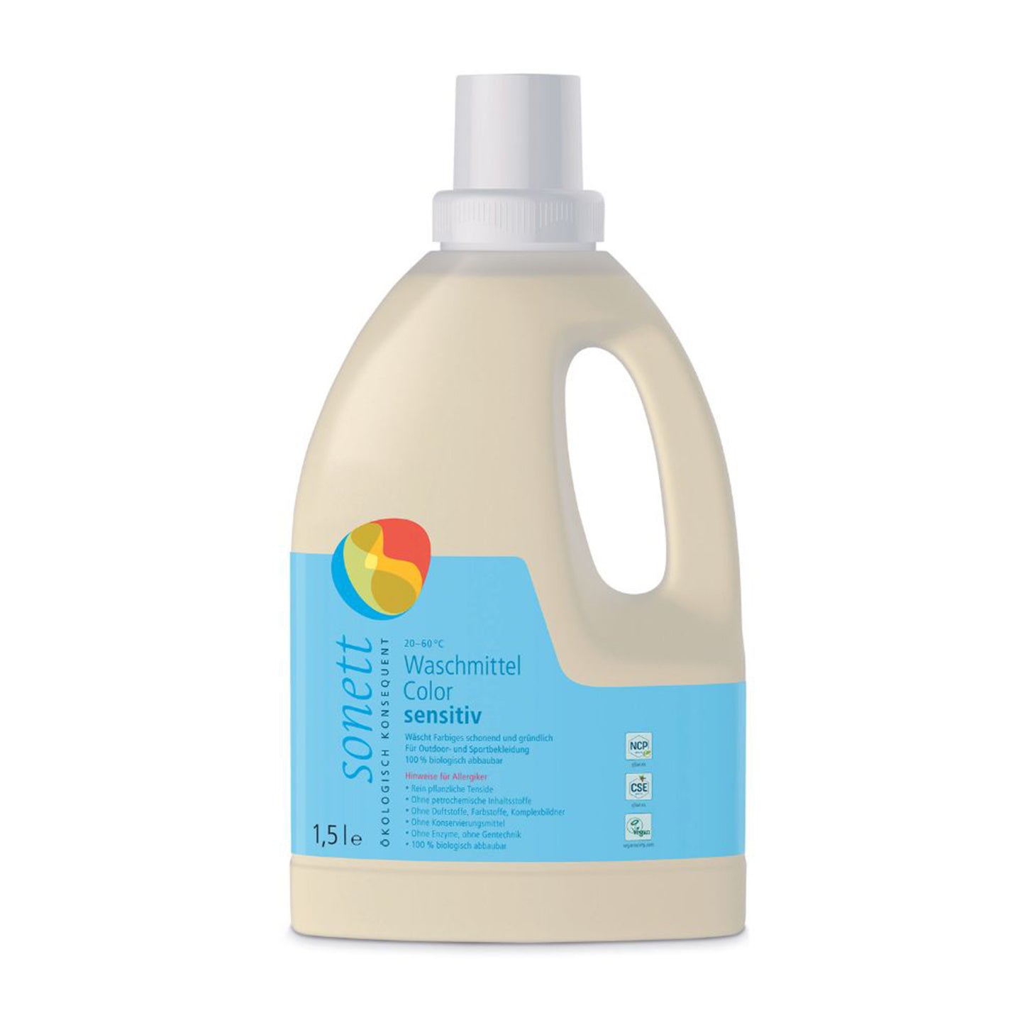 901587 Gel prací tekutý na barevné prádlo Sensitive 1500 ml SONETT-1
