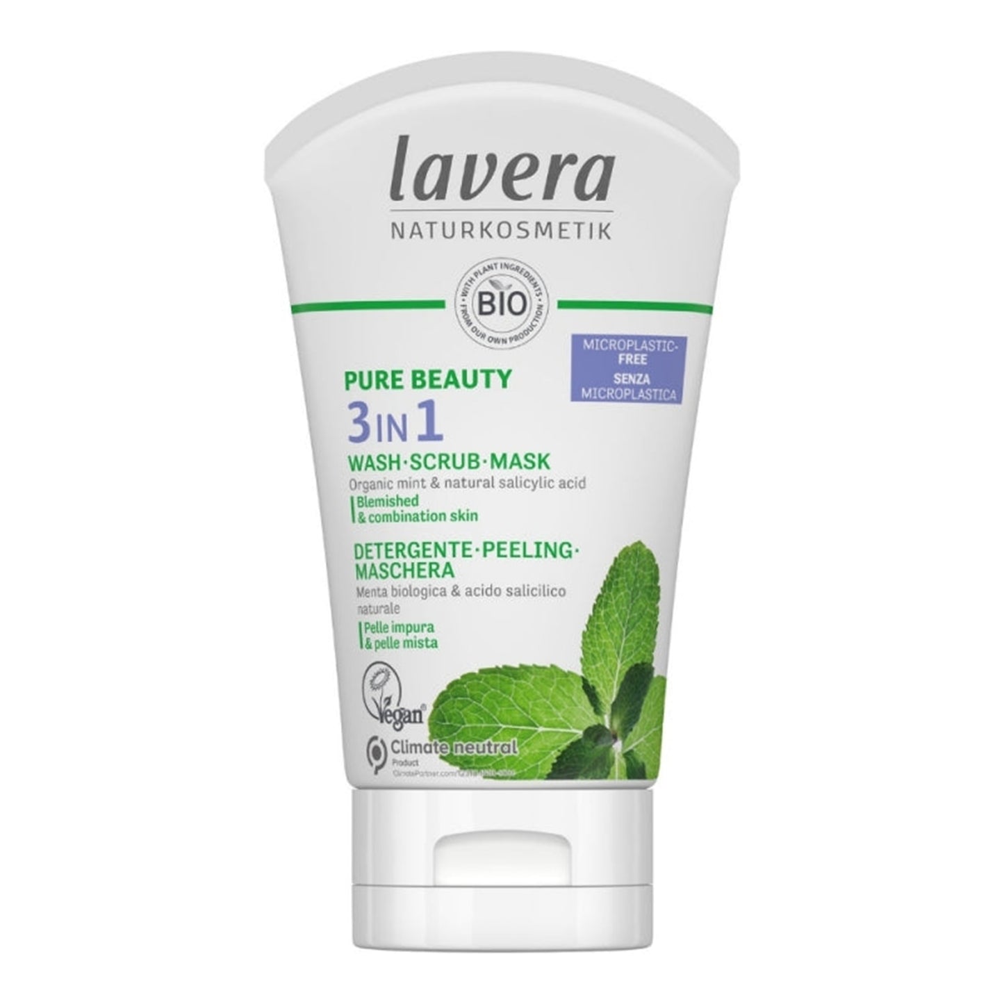 901722 Gel čisticí, peeling a maska 3v1 Pure Beauty 125 ml BIO LAVERA-1