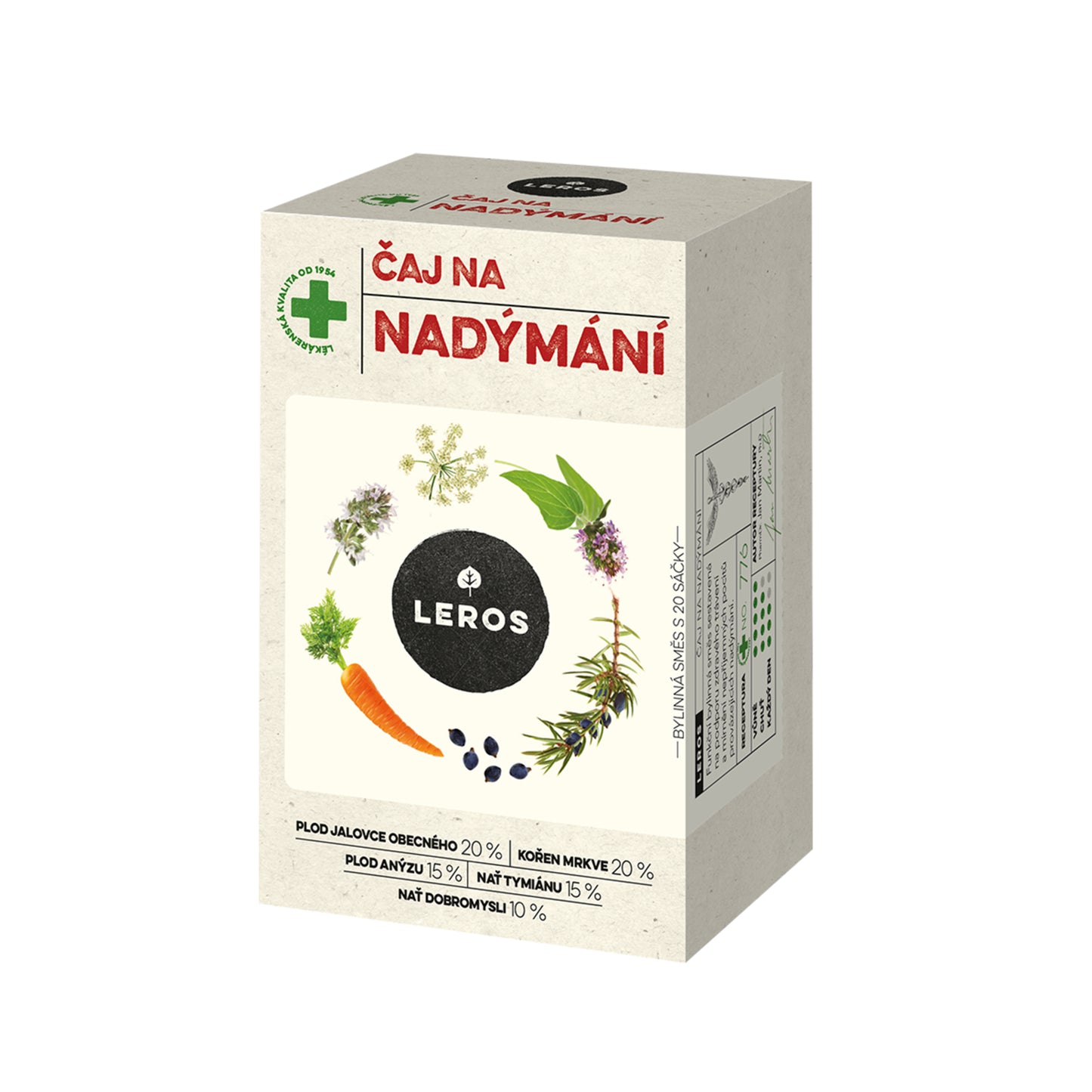 901908 Čaj bylinný na nadýmání 20 sáčků 30 g LEROS-1