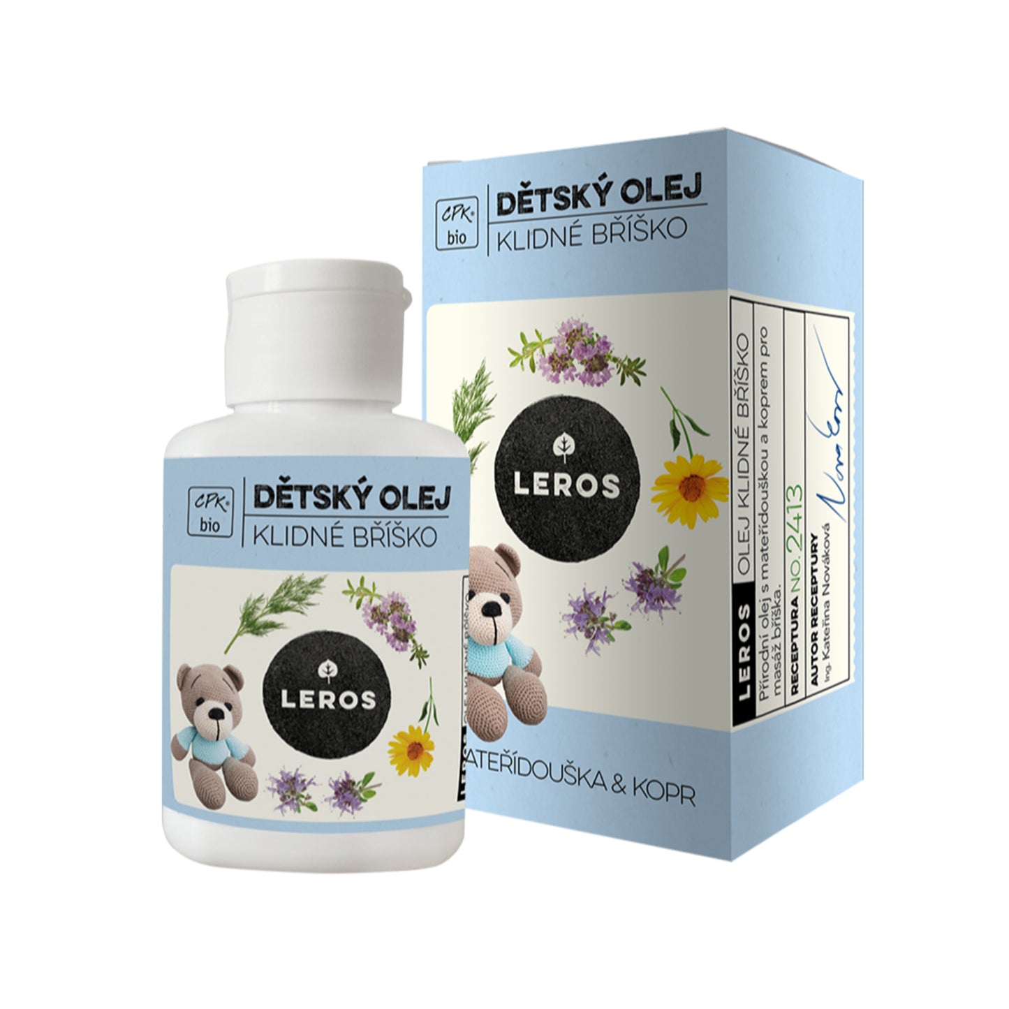 901930 Olej dětský na klidné bříško 60 ml BIO LEROS-1