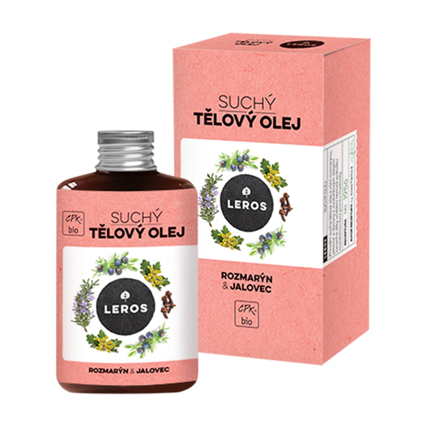 901956 Olej suchý tělový Rozmarýn & jalovec 100 ml BIO LEROS-1