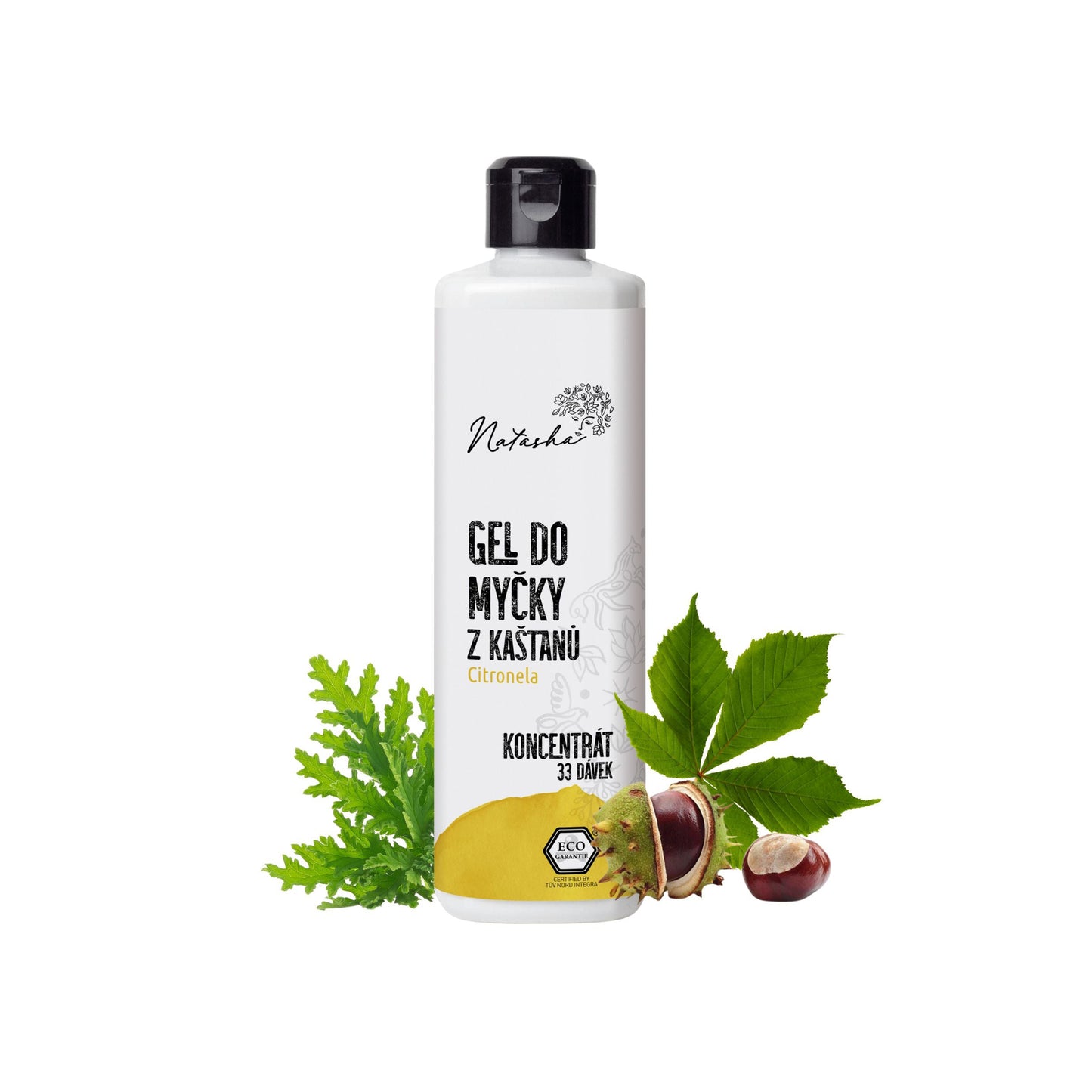 901982 Gel do myčky z kaštanů Citronela - koncentrát 500 ml NATASHA-1