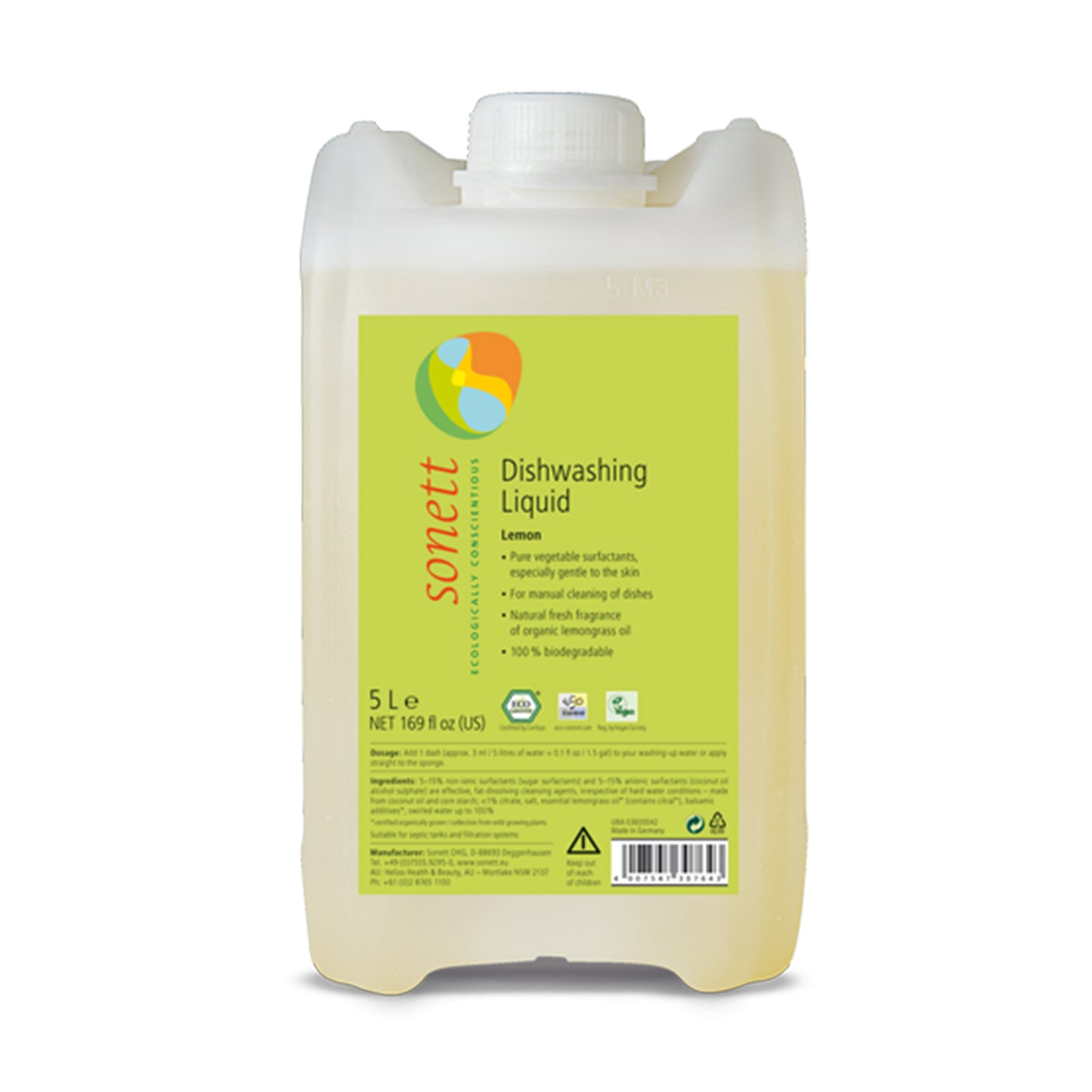 902123 Prostředek na nádobí s citrónem 5 l SONETT -1