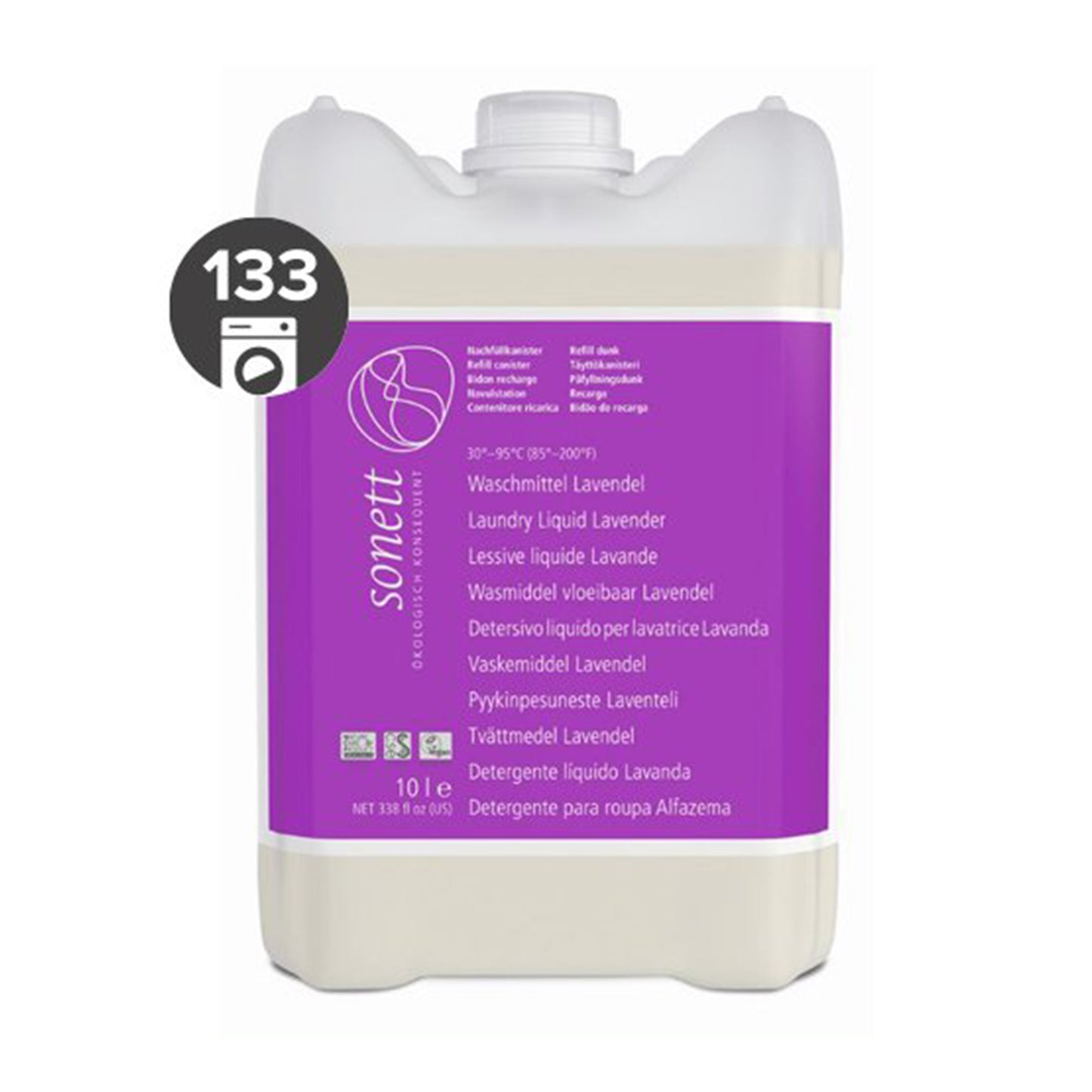 902138 Gel prací tekutý univerzální na bílé i barevné prádlo 10 l SONETT -1
