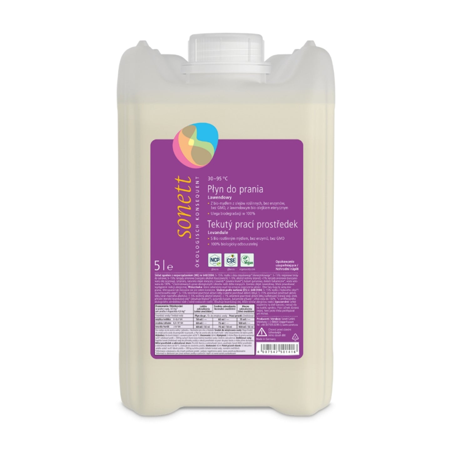 902140 Gel prací tekutý univerzální na bílé i barevné prádlo 5 l SONETT -1