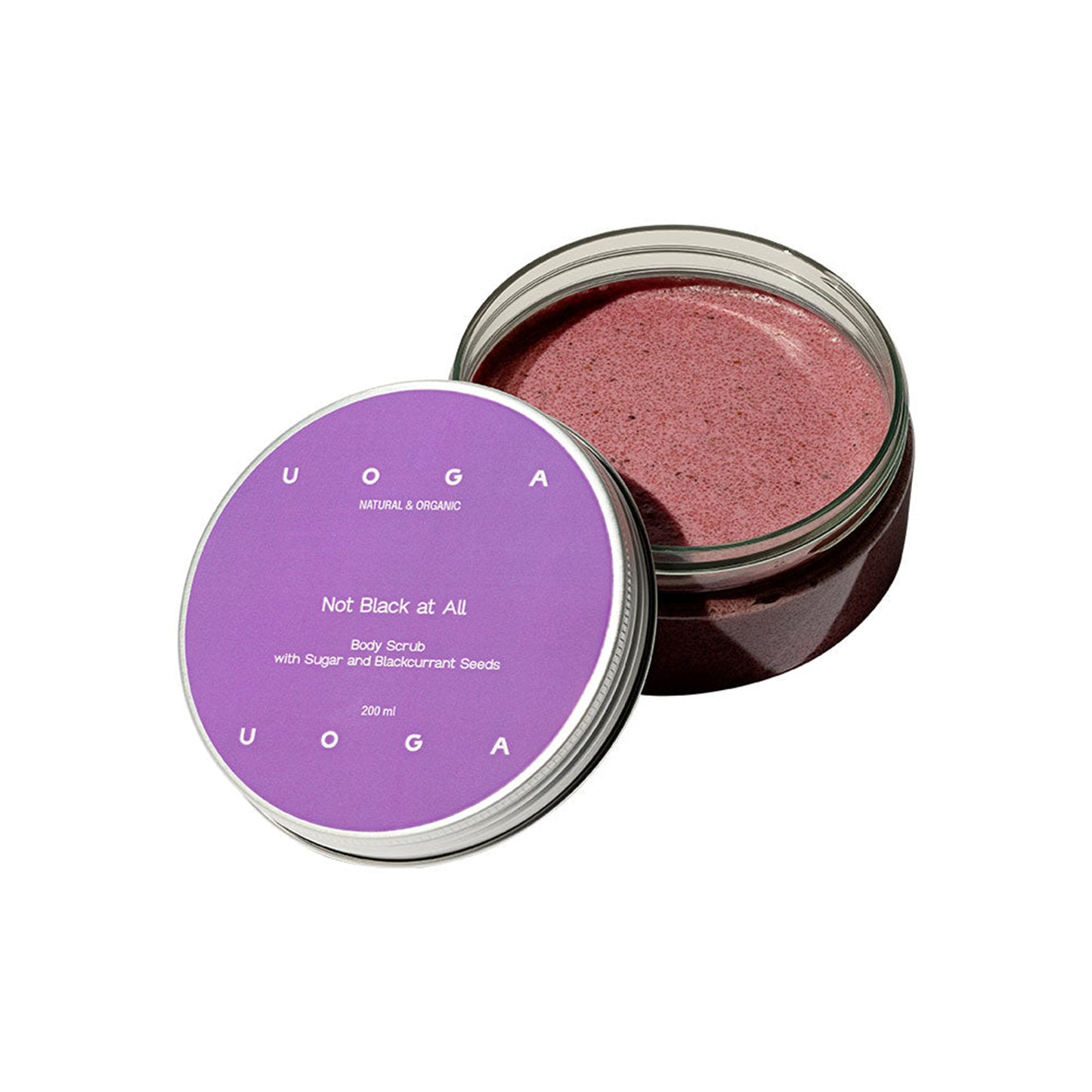 902327 Peeling tělový projasňující Not Black at All s černým rybízem 200 ml UOGA UOGA-1