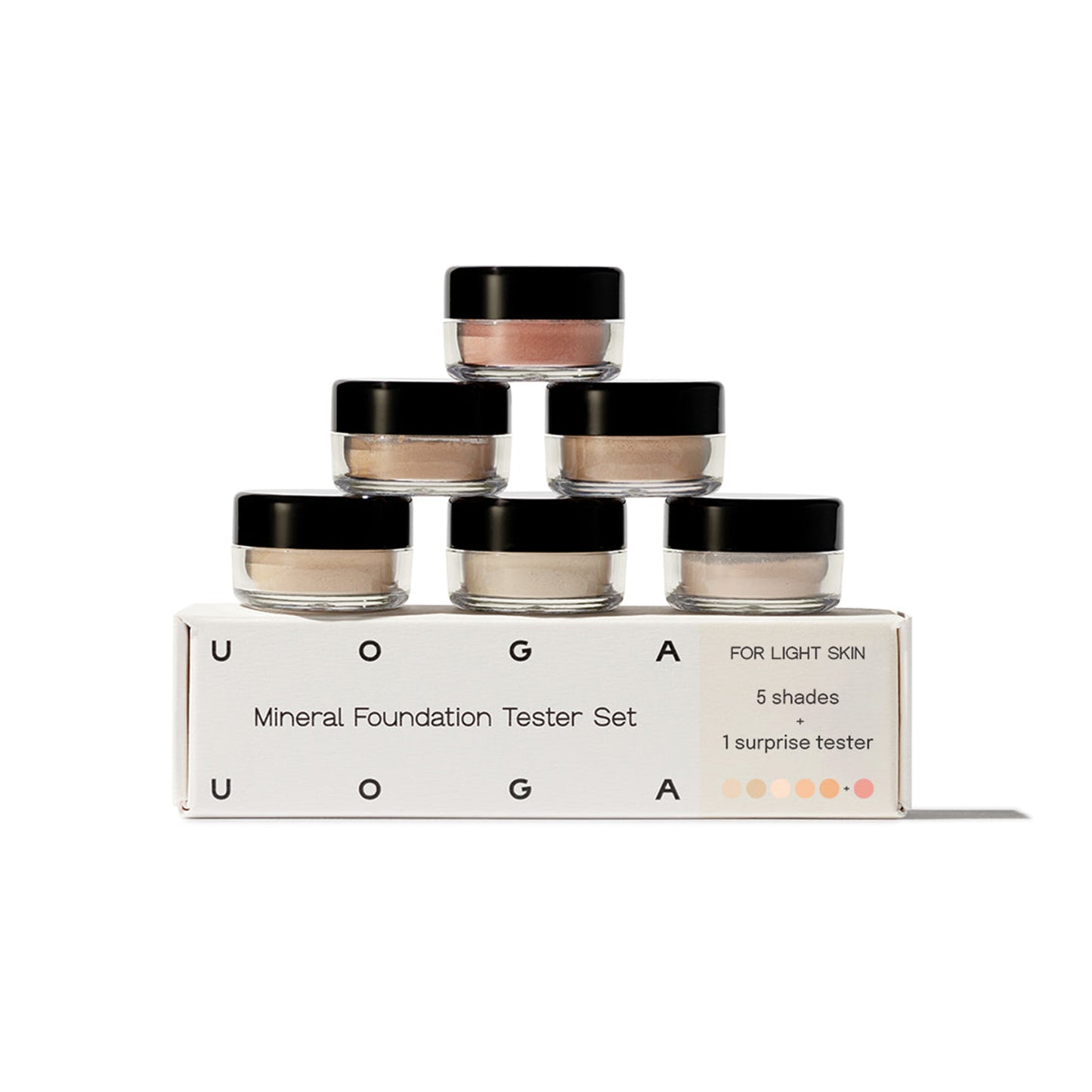 902335 Sada testerů Minerální make-up Light 6 x 0,7 g UOGA UOGA-1