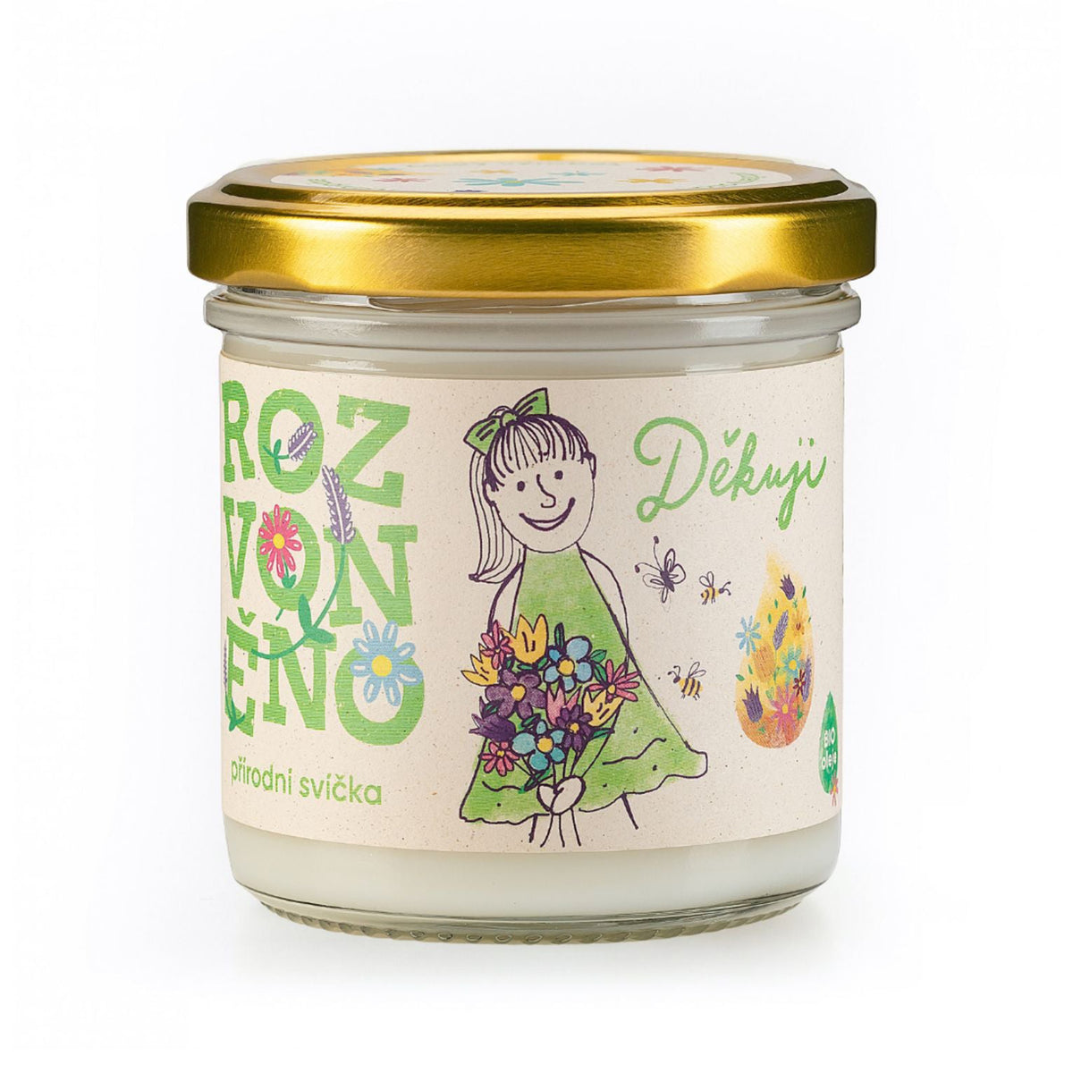 903465 Svíčka vonná - Děkuji 130 ml ROZVONĚNO