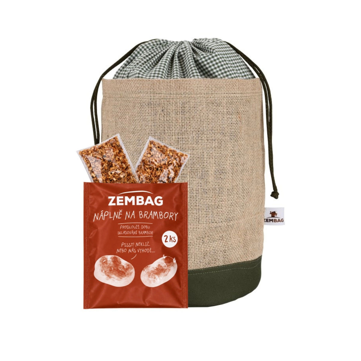 903902 Pytel na 5 kg brambor - olivově zelený ZEMBAG-1