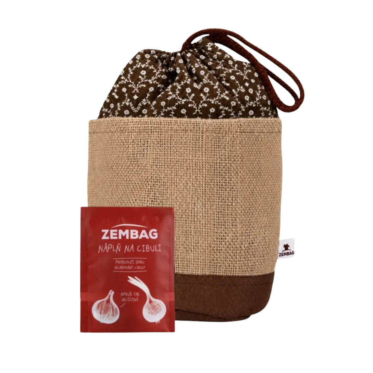 903906 Pytel na 2 kg cibule - čokoládový s květinou ZEMBAG-1