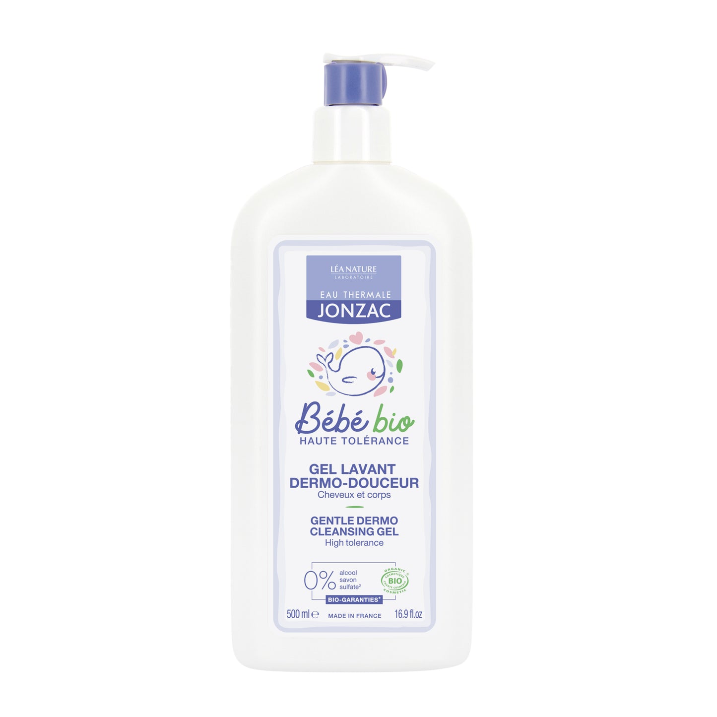 940018 Gel mycí dětský jemný  BÉBÉ BIO 500 ml BIO   JONZAC-1