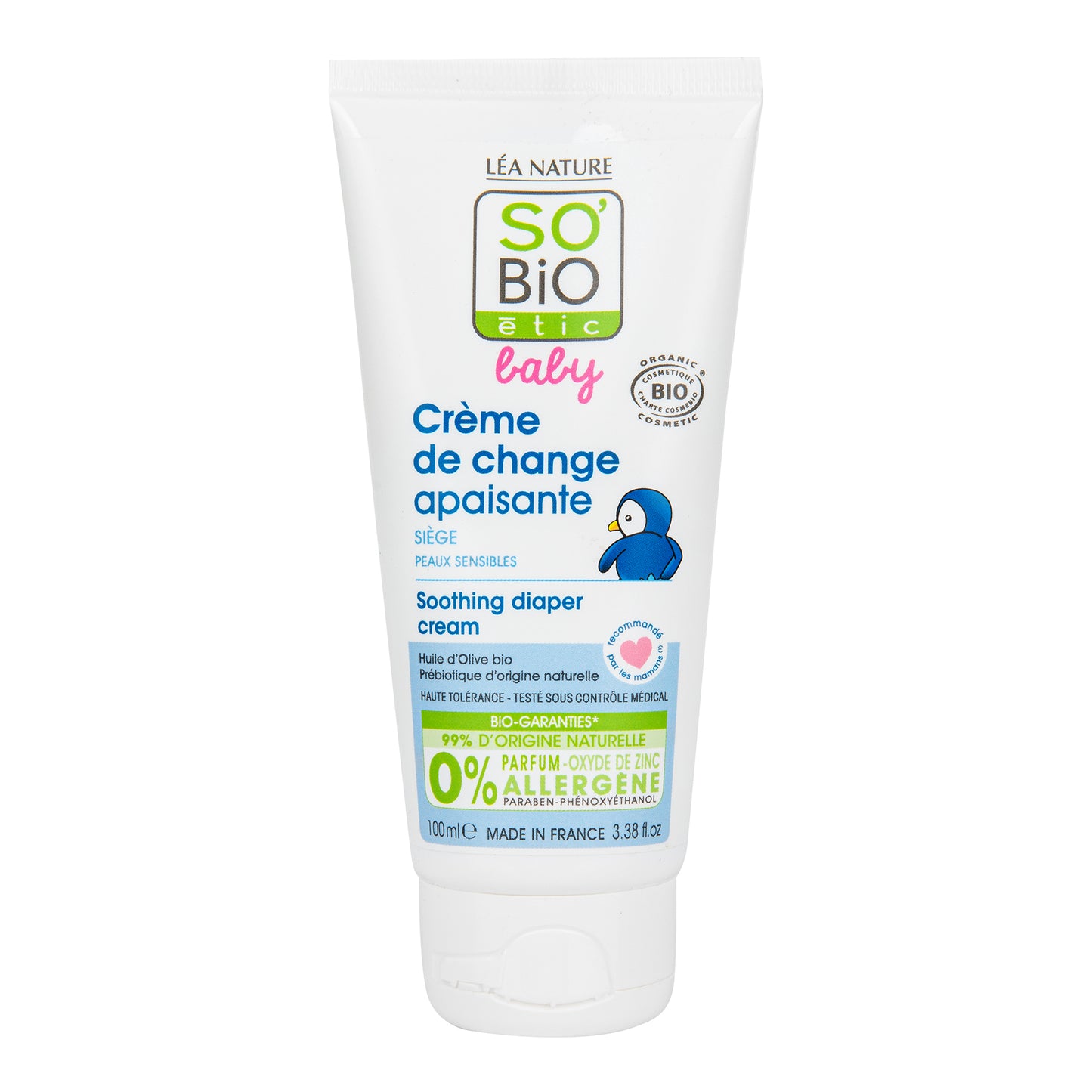 940028 Krém pro děti — zklidňující pod plenky BABY 100 ml BIO   SO'BiO étic -1