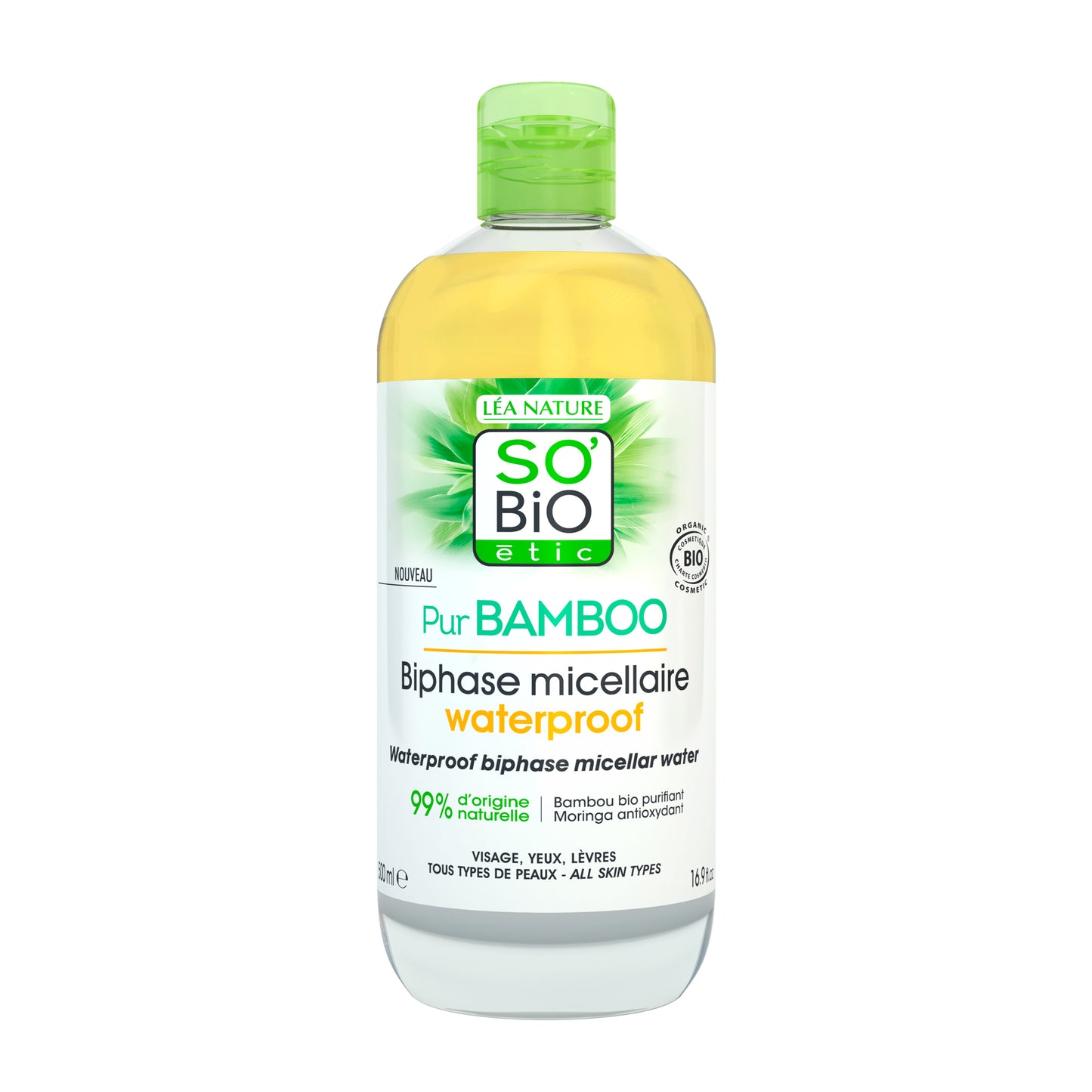 943811 Voda micelární dvoufázová – řada Pur BAMBOO 500 ml BIO   SO’BIO étic-1