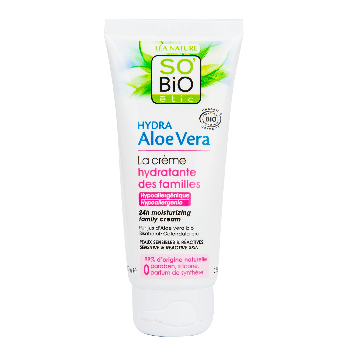 943814 Krém hydratační hypoalergenní aloe vera pro celou rodinu 100 ml BIO  SO’BIO étic -1