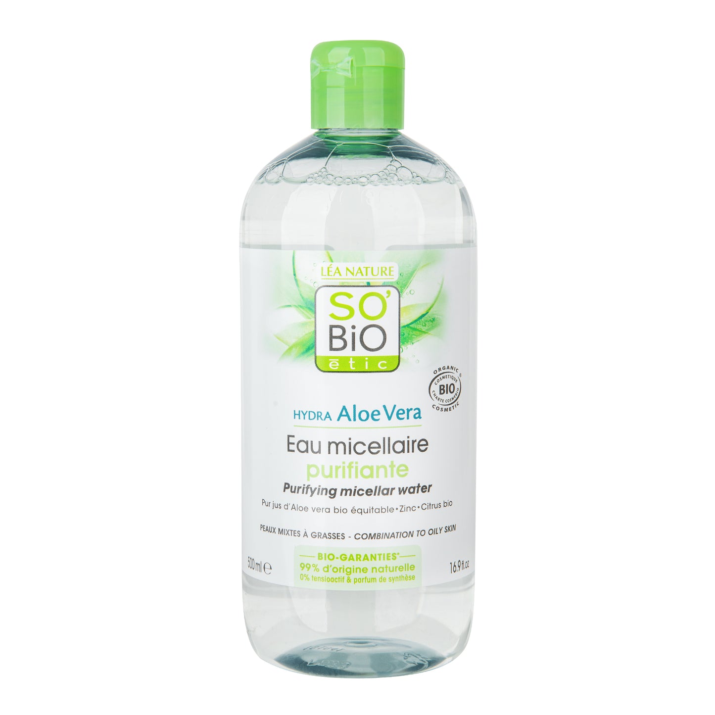 943858 Voda micelární Aloe Vera čisticí — zinek a citrusy 500 ml BIO SO’BiO étic-1