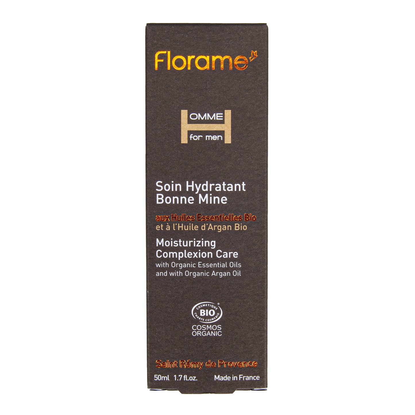 944211 Hydratační péče o pleť HOMME s arganovým olejem 50 ml BIO   FLORAME-1