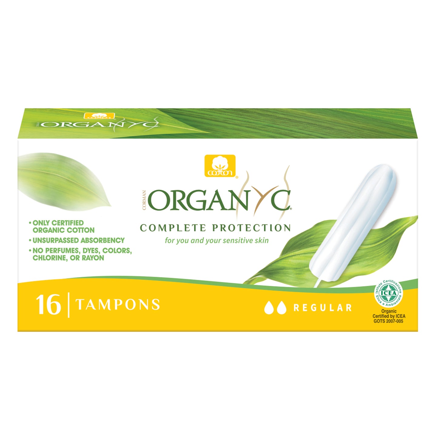946230 Tampony regular16 ks BIO bavlna ORGANYC-1
