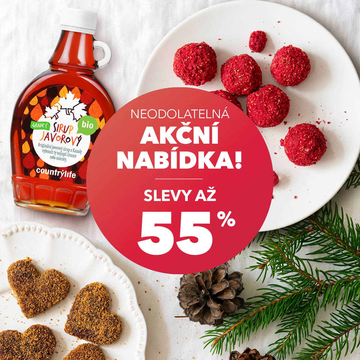 Cenová akce - slevy až 55 %