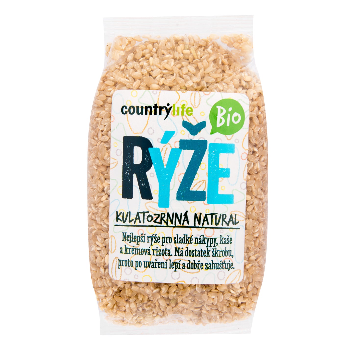 111008 Rýže kulatozrnná natural 500 g BIO   COUNTRY LIFE-1