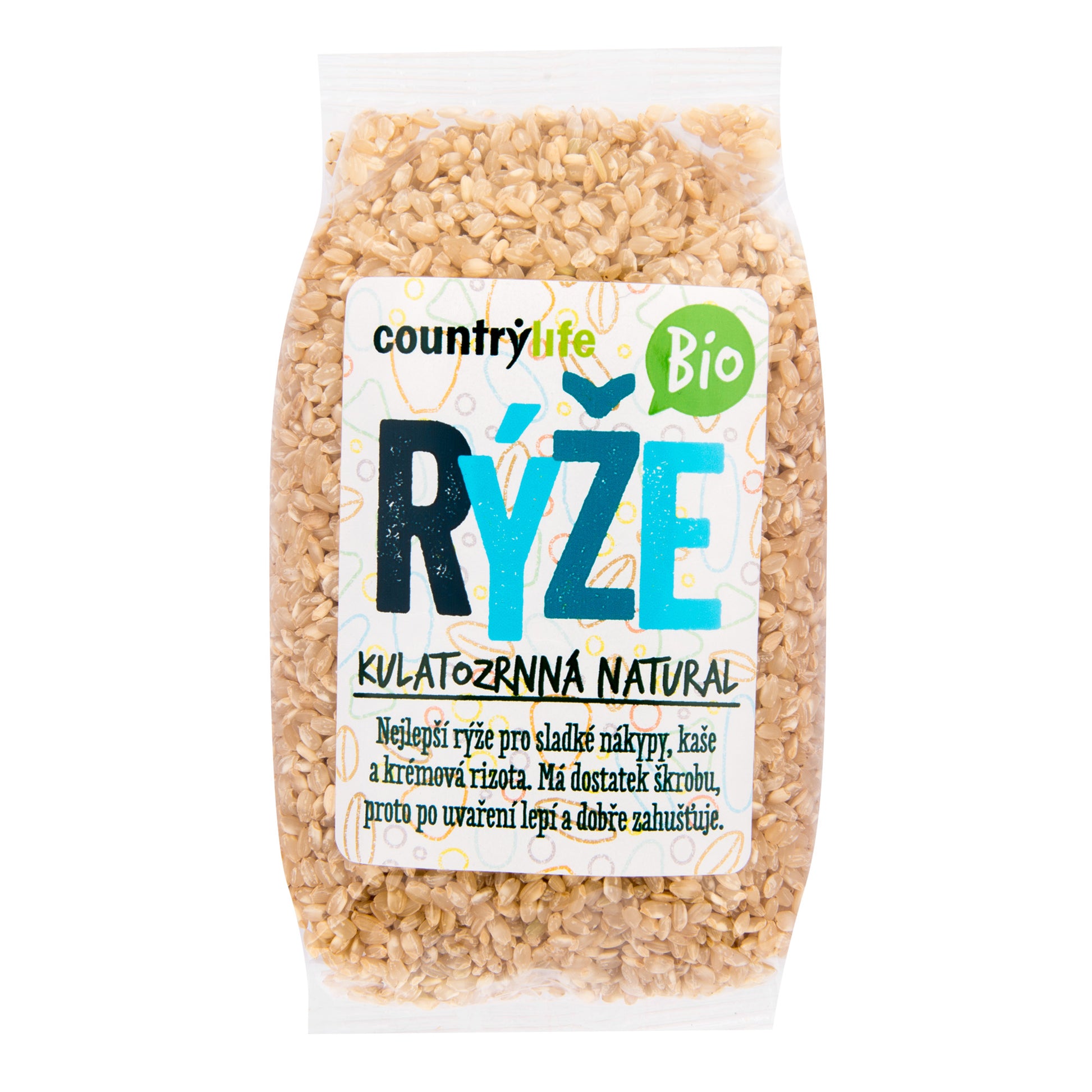111008 Rýže kulatozrnná natural 500 g BIO   COUNTRY LIFE-1