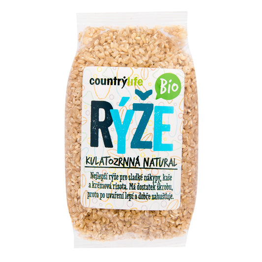 111008 Rýže kulatozrnná natural 500 g BIO   COUNTRY LIFE-1