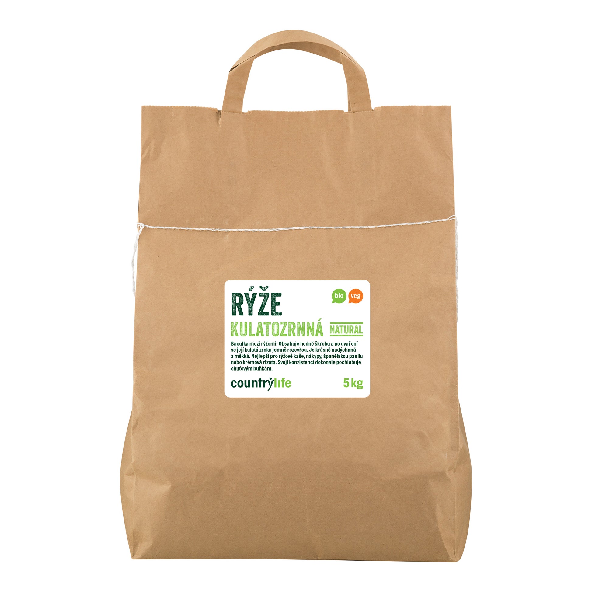 111118 Rýže kulatozrnná natural 5 kg BIO   COUNTRY LIFE-1