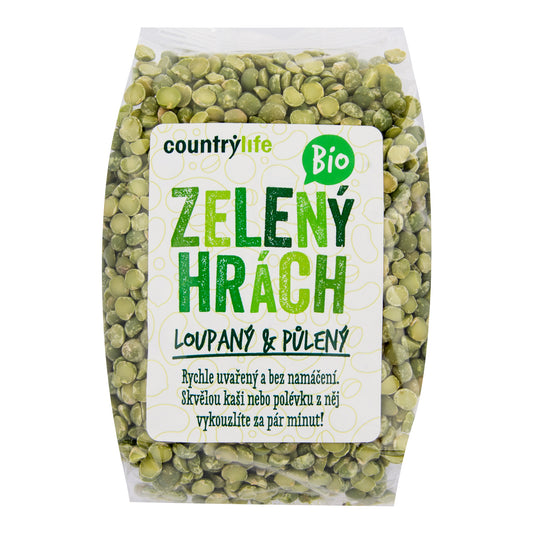 120031 Hrách zelený půlený 500 g BIO   COUNTRY LIFE-1