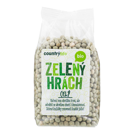 120059 Hrách zelený celý 500 g BIO   COUNTRY LIFE-1
