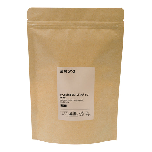 130125 Moruše bílá sušená RAW 500 g BIO   LIFEFOOD -1