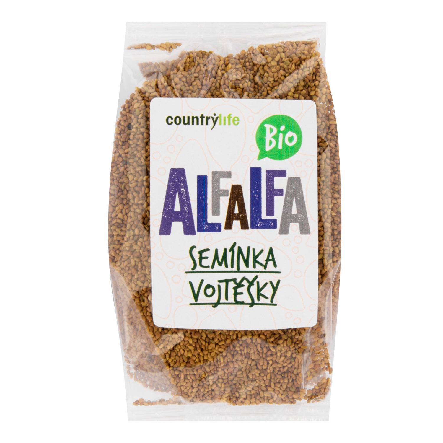 132010 Alfalfa  semínka vojtěšky 125 g BIO   COUNTRY LIFE-1