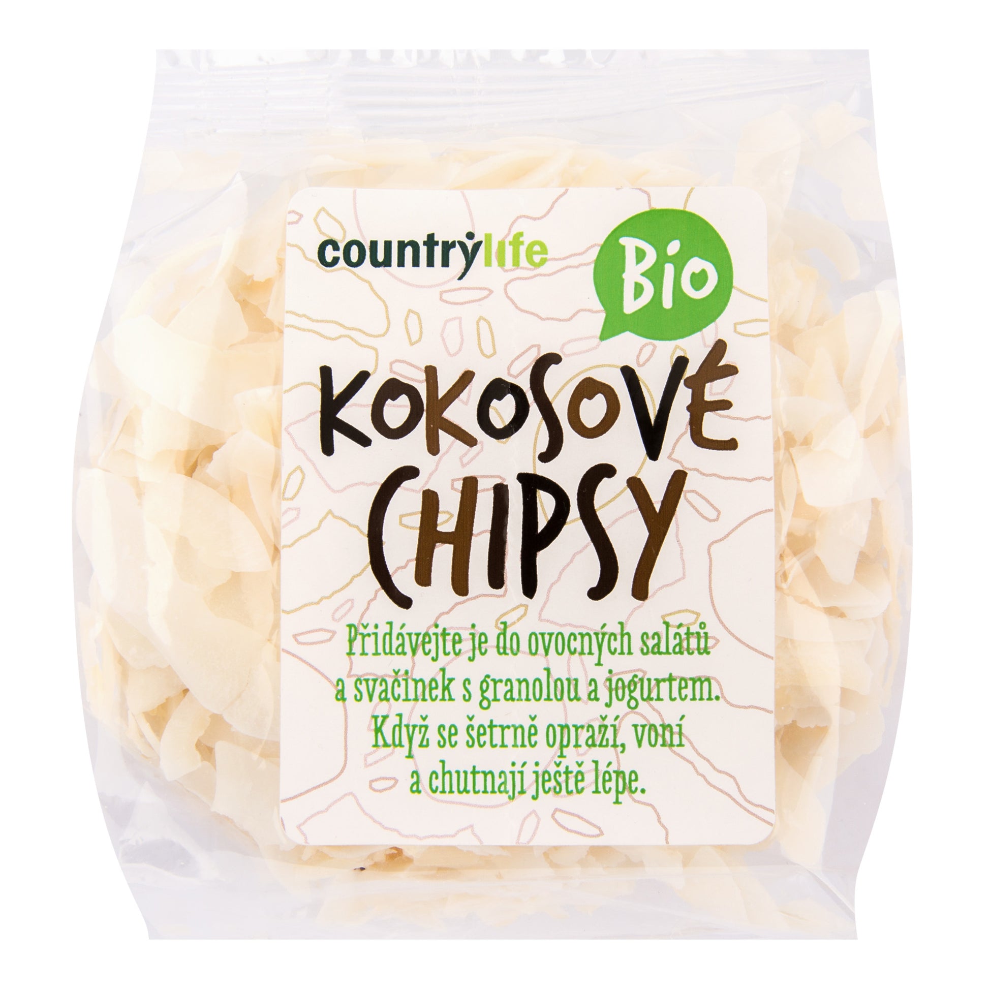 140008 Kokosové chipsy 150 g BIO   COUNTRY LIFE-1