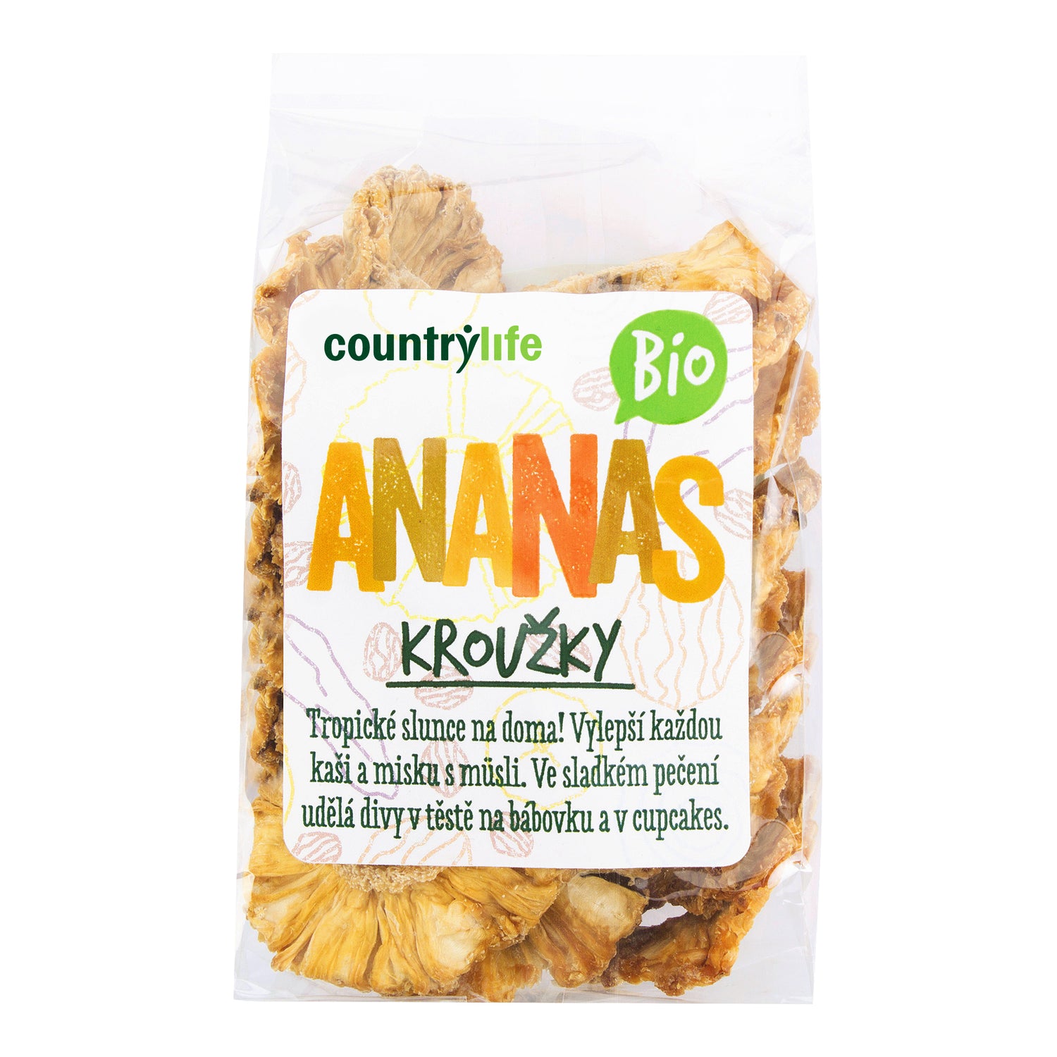 150021 Ananas kroužky sušené 100 g BIO   COUNTRY LIFE-2