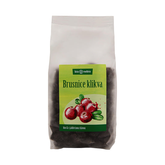150135 Klikva brusnice s jablečnou šťávou 400 g BIO   BIO NEBIO-1