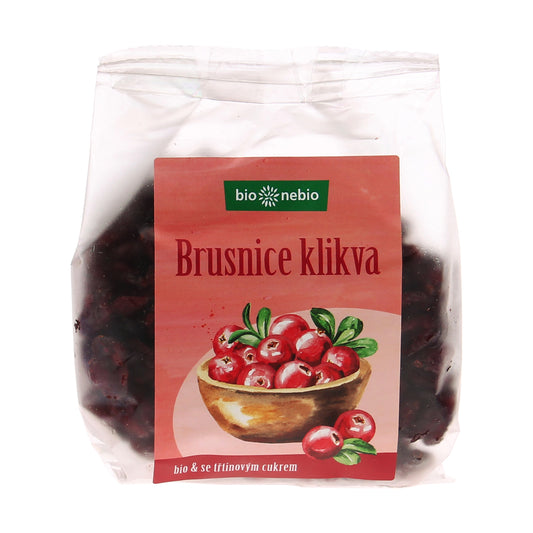 150136 Klikva brusnice se třtinovým cukrem 200 g BIO   BIO NEBIO-1