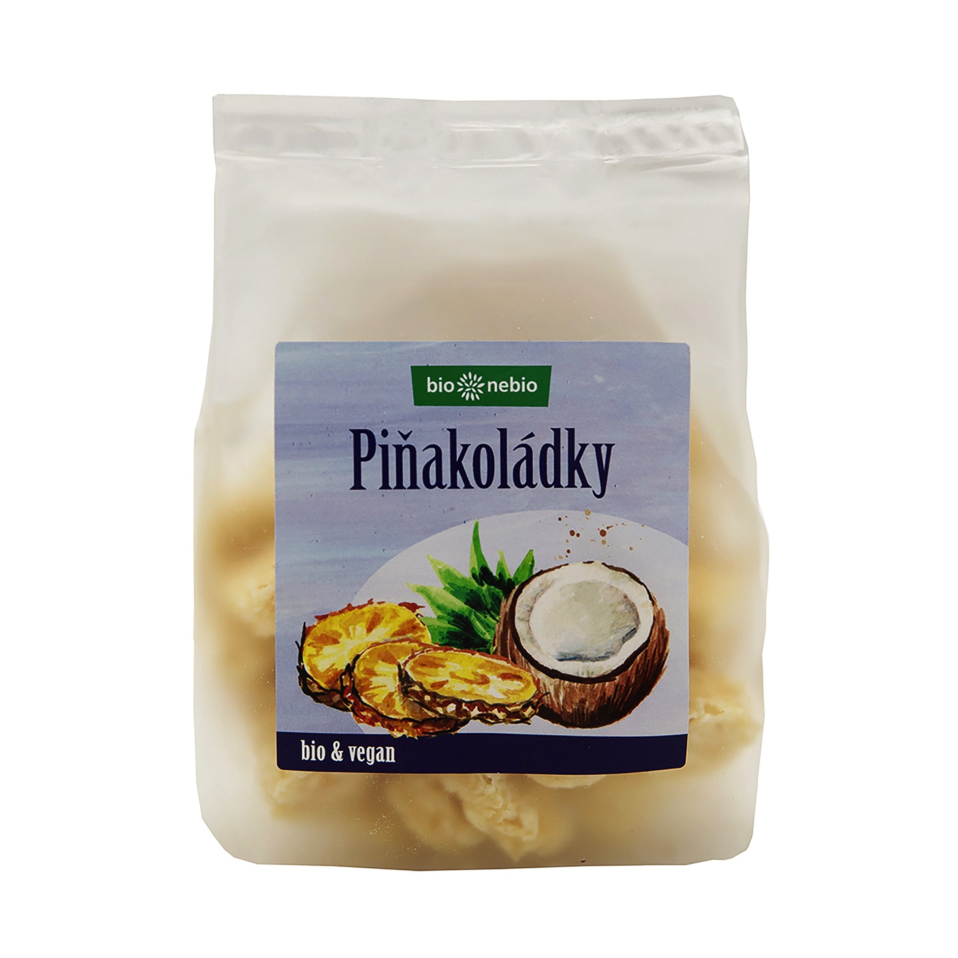 150145 Piňakoládky - kokosová kolečka s ananasem 100 g BIO   BIO NEBIO-1