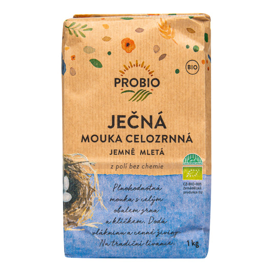 210005 Mouka ječná celozrnná jemně mletá 1 kg BIO   PROBIO-2