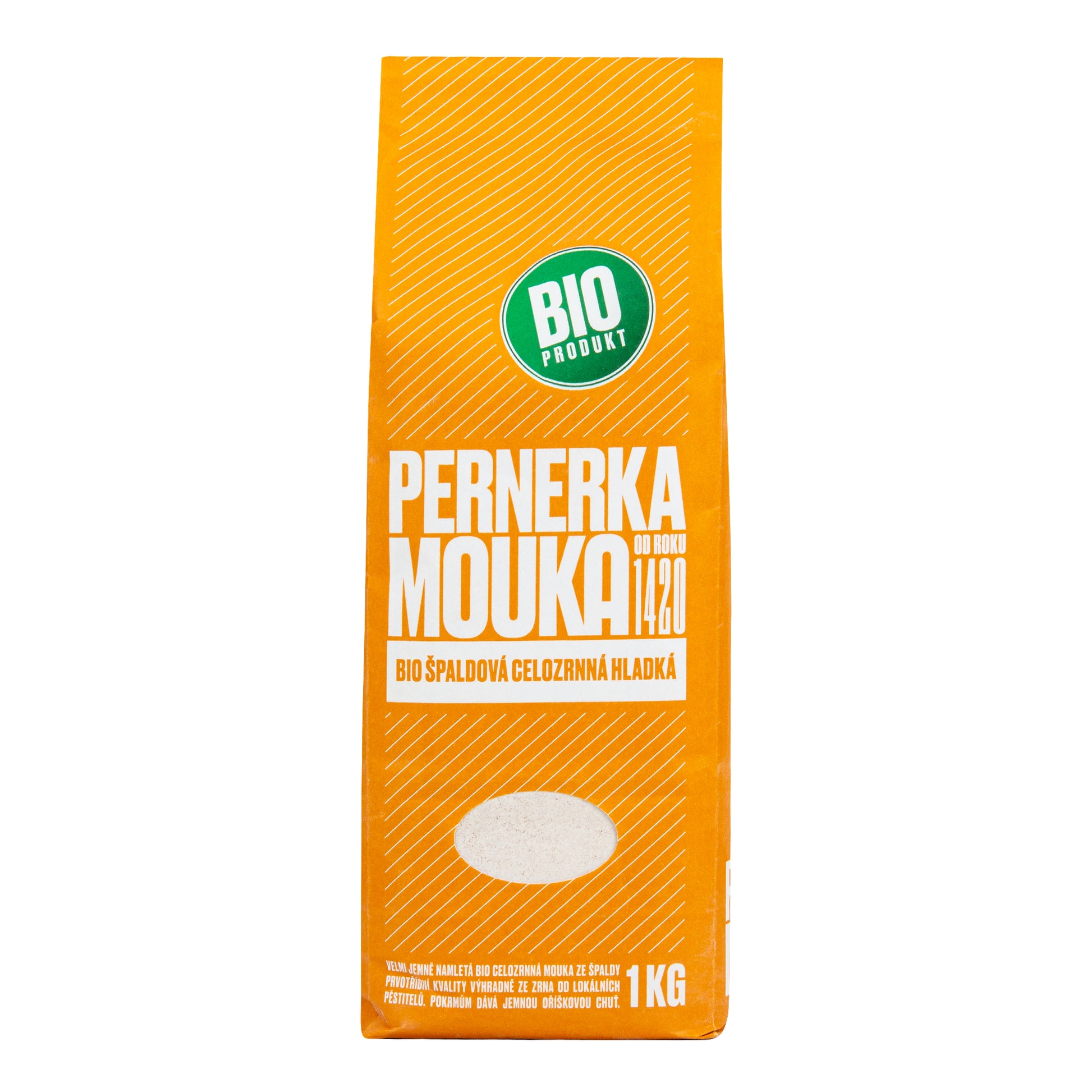 210109 Mouka špaldová celozrnná hladká 1 kg BIO   PERNERKA-1