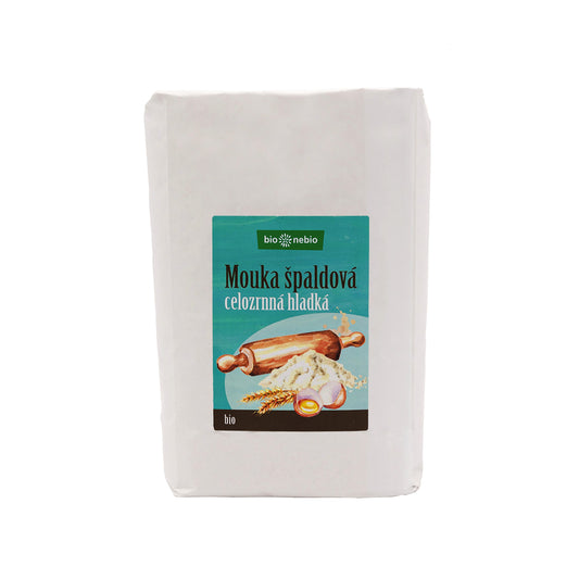 210124 Mouka špaldová celozrnná hladká 1 kg BIO   BIO NEBIO-1