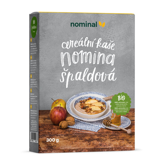 230113 Kaše špaldová Nomina 300 g BIO   NOMINAL-1
