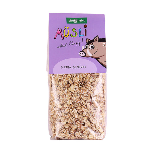230145 Müsli Nebuď hloupý! S chia semínky 350 g BIO   BIO NEBIO-1