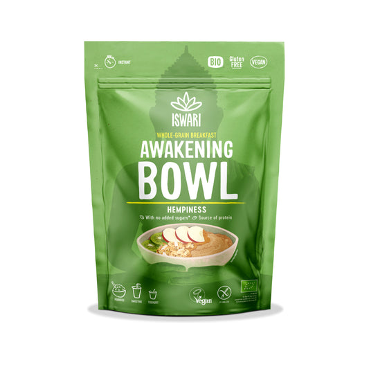 230164 Směs instantní Awakening Bowl s konopným proteinem 360 g BIO  ISWARI -1