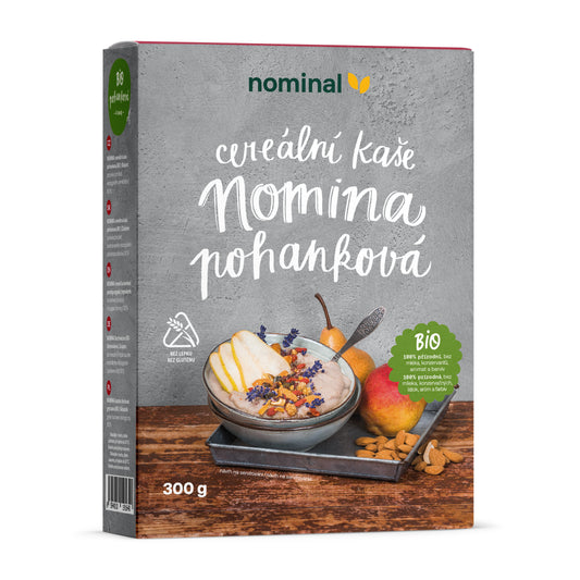 233049 Kaše pohanková bezlepková Nomina 300 g BIO   NOMINAL-1