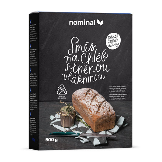 243022 Směs na chléb s lněnou vlákninou bezlepkový 500 g   NOMINAL-1