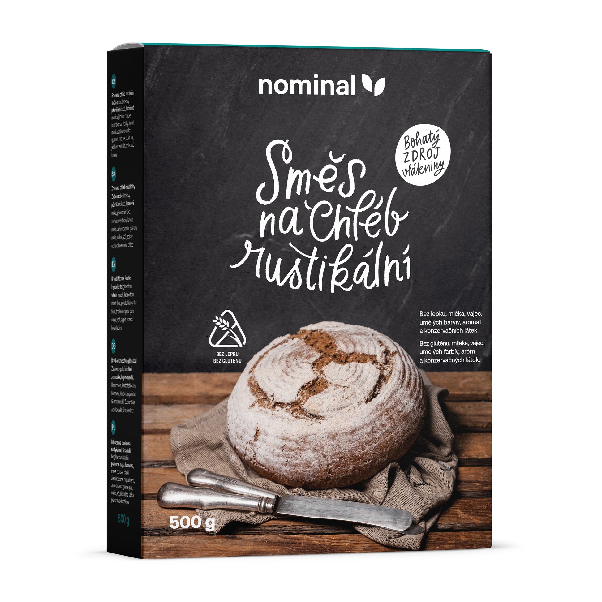 243026 Směs na chléb rustikální bezlepkový 500 g   NOMINAL-1