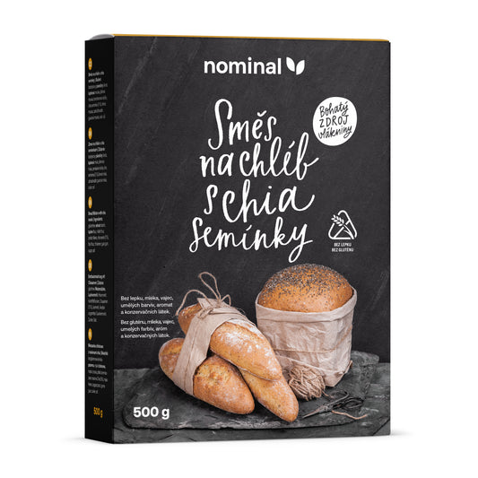 243042 Směs na chléb s chia semínky bezlepková 500 g   NOMINAL -1